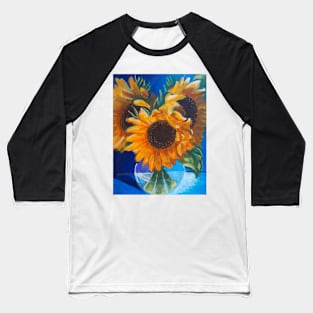 BRIGHT YELLOW SUNFLOWERS 2 Baseball T-Shirt